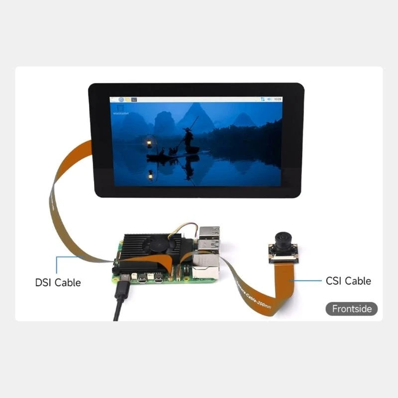 F3KE 15 Pin to 22 Pin 30cm 50cm 20cm Ribbon Flexible Flat Cable for RPi 5