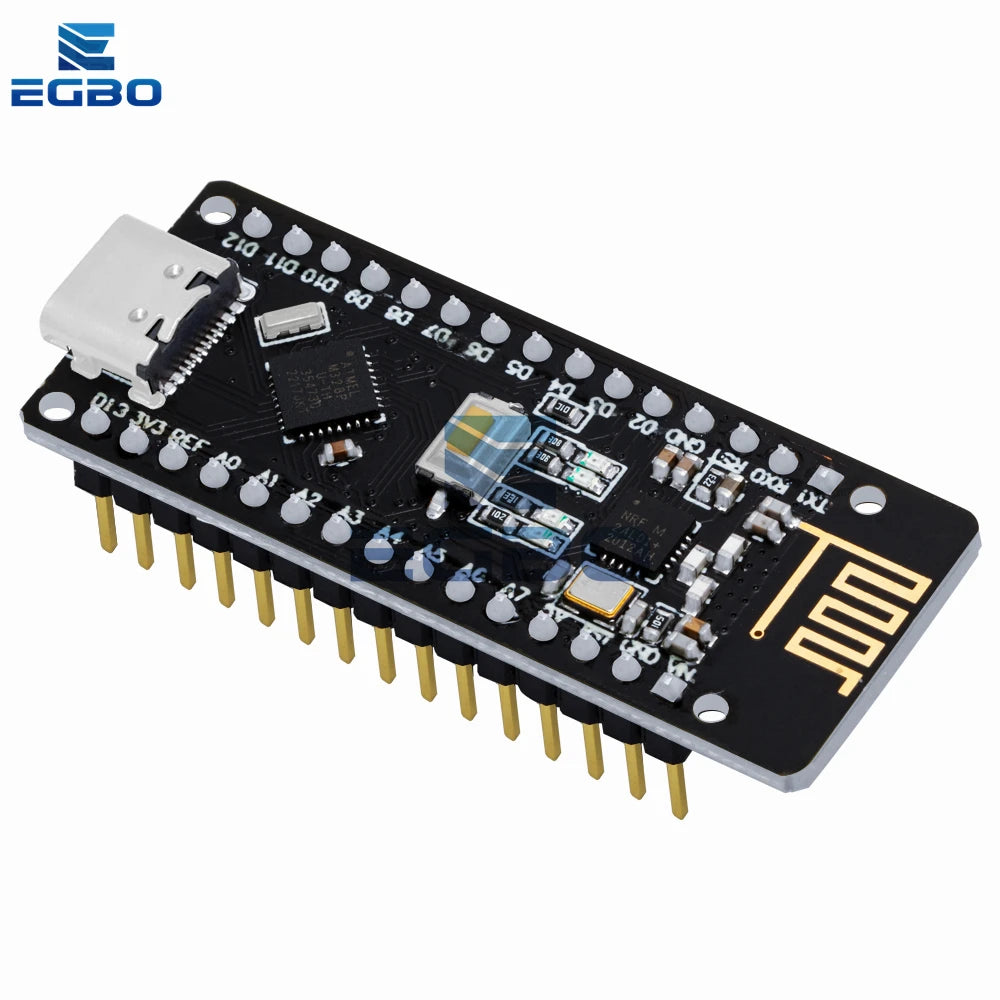 1PCS RF-Nano Nano V3.0, Micro USB Nano Board ATmega328P QFN32 5V 16M CH340, Integrate NRF24l01+2.4G wireless for Arduino