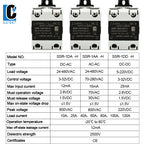 LCTC SSR 10A25a40a60A80A100A120A Solid State Relay with Radiator DC-AC AC-AC DC-DC DIN Rail Zero-crossing Relays