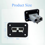 2Pcs Battery Connector 50A Flush Mount Bracket Panel 12-24V DC for Ship Yacht Anderson SB50 Series Connectors Caravan Boat Truck