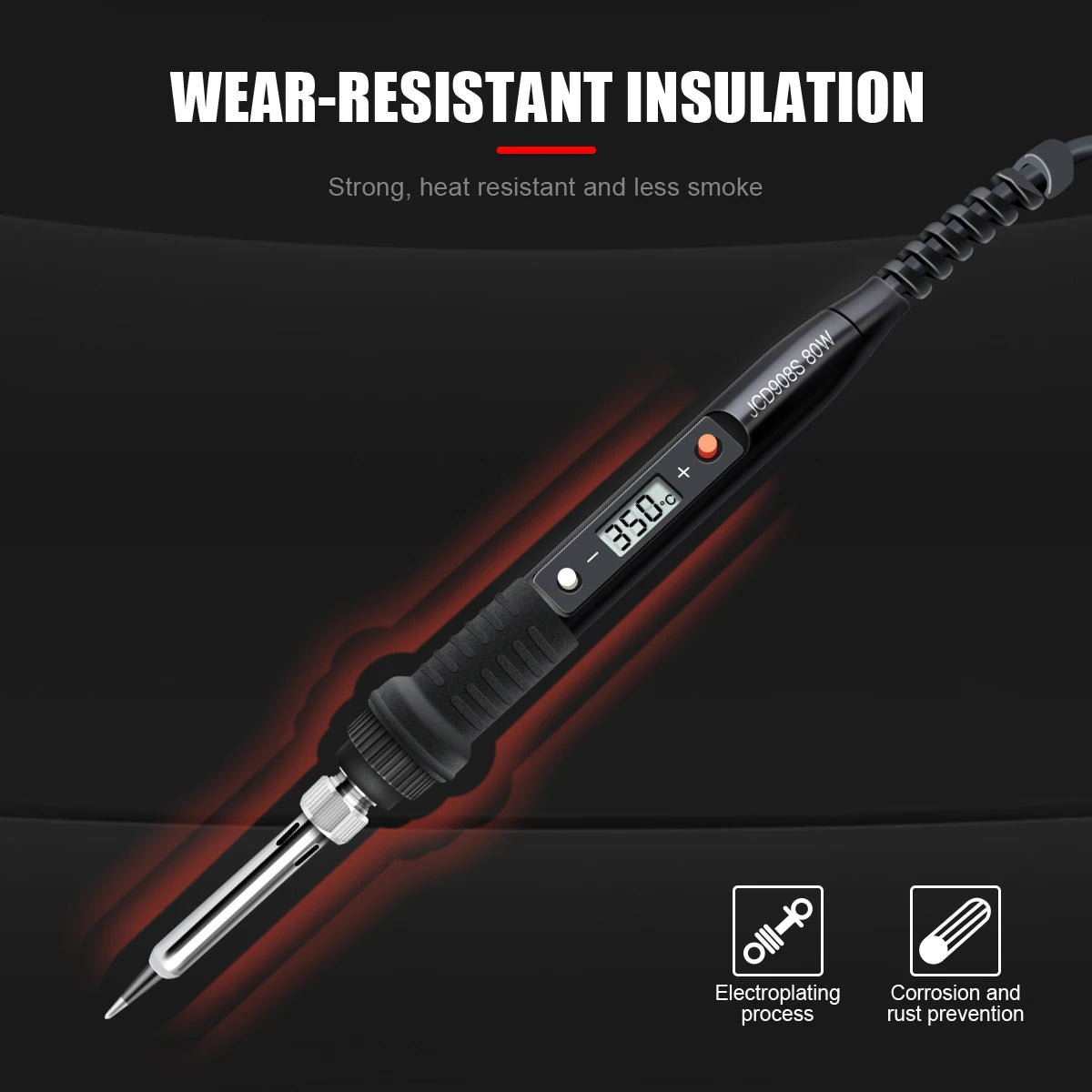JCD 908S Electric Soldering Iron Kit Set 220V 110V 80W LCD Display Adjustable Temperature Home Handmade DIY Welding Repair Tools
