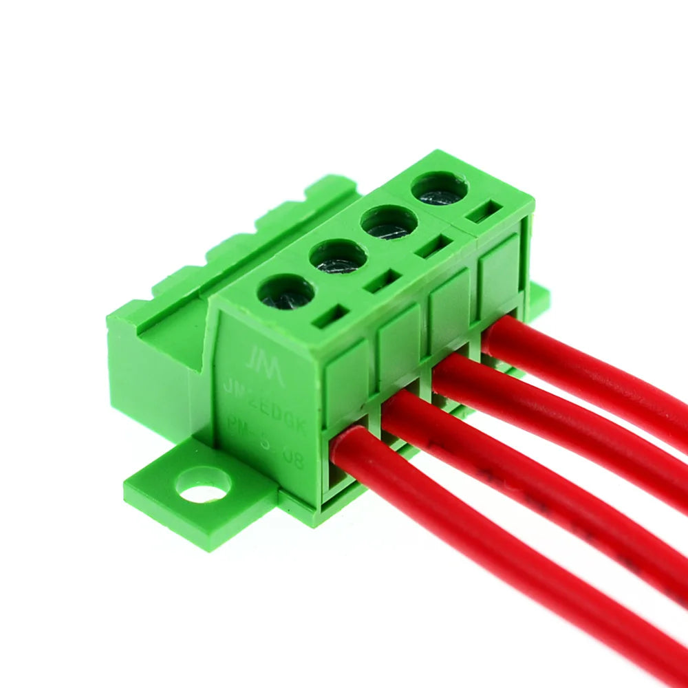 1Sets solderless docking type 2EDGRKC 5.08MM screw terminal block connector PCB plug-in type 2edg type green terminal block
