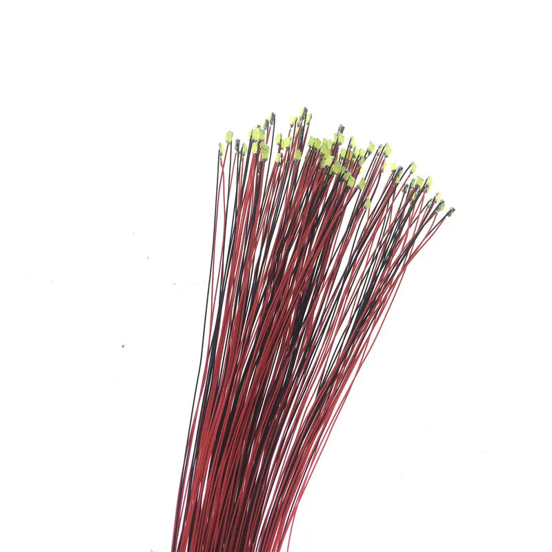 10pcs 3V 0402 0603 0805 1206 Led SMD 30CM Wire For House Model Red Black Pre-wired Mini Light Lamp Bulb