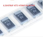 Surface Mount Tantalum Capacitor 6.3V 470UF 477 470UF 6V D7343 D Type Black Tantalum Capacitor