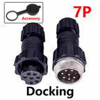 5/20/100Sets Aviation Connector GX16 M16 Waterproof Docking Back Nut Male&Female Plug&Socket 2/3/4/5/6/7/8/9/10pin Sensor Joint