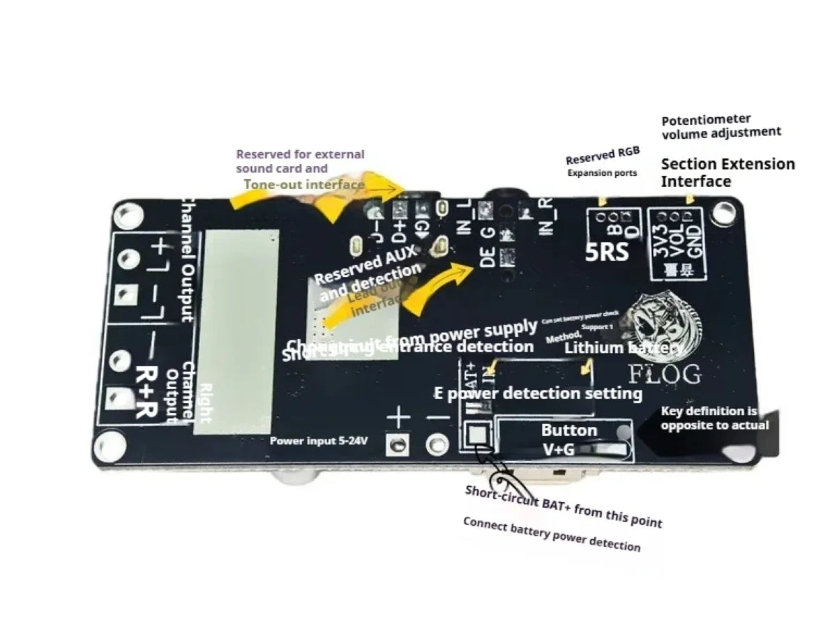 TAS5805 DSP Bluetooth 2.0 Audio Amp Board, I2S Digital Signal Processor, 60W High Res Sound for DIY Speaker