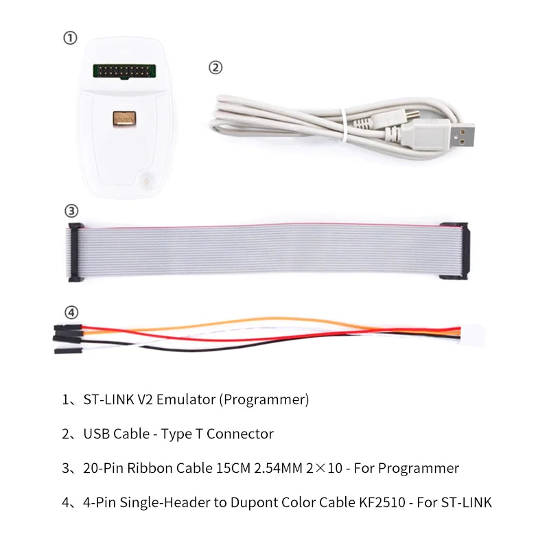 ST-LINK V2 USB Programmer Debugger Emulator for STM32 STM8 Development Board Download Tool