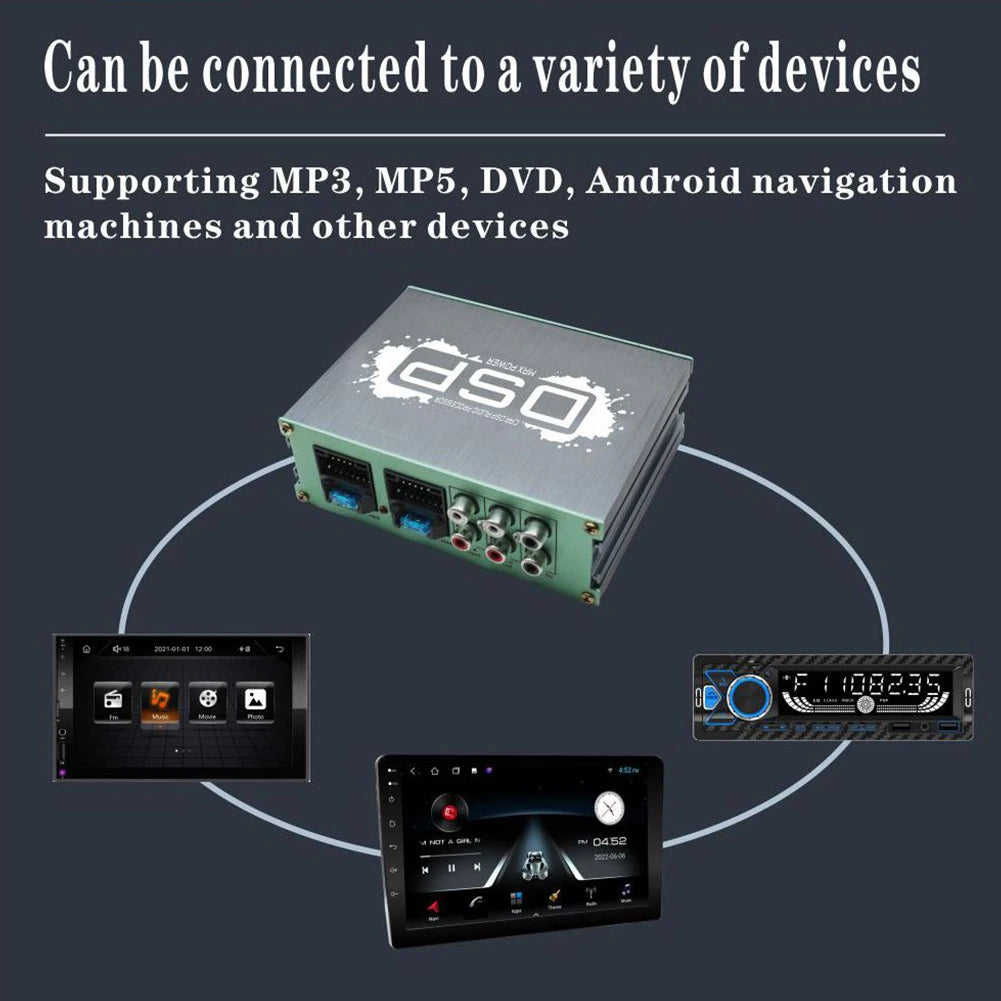 Car DSP Digital Audio Processor Support APP Control Navigation Sound Quality Enhancement Effect for Car Audio Enhancement
