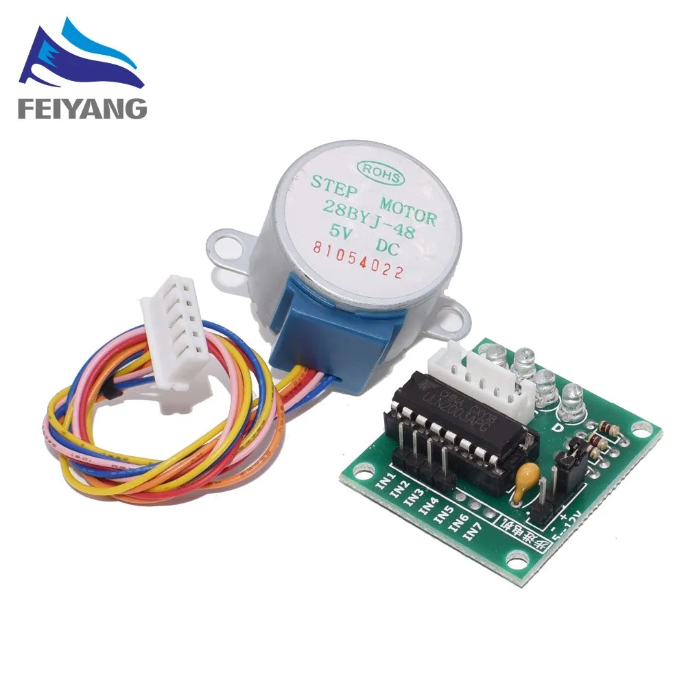10PCS 28BYJ-48-5V 4 phase Stepper Motor+ Driver Board ULN2003 Stepper motor + ULN2003 Driver board