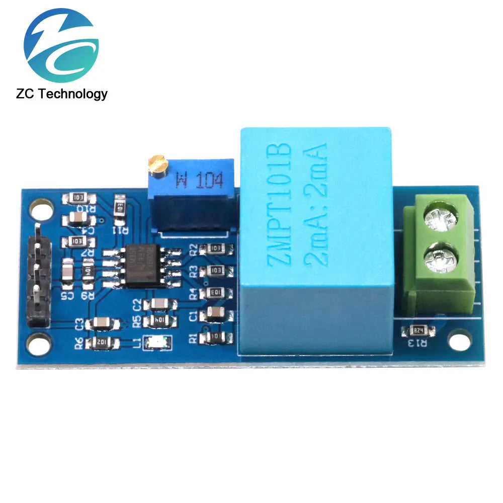 Active Single Phase Voltage Transformer Module AC Output Voltage Sensor for Arduino Mega ZMPT101B 2mA