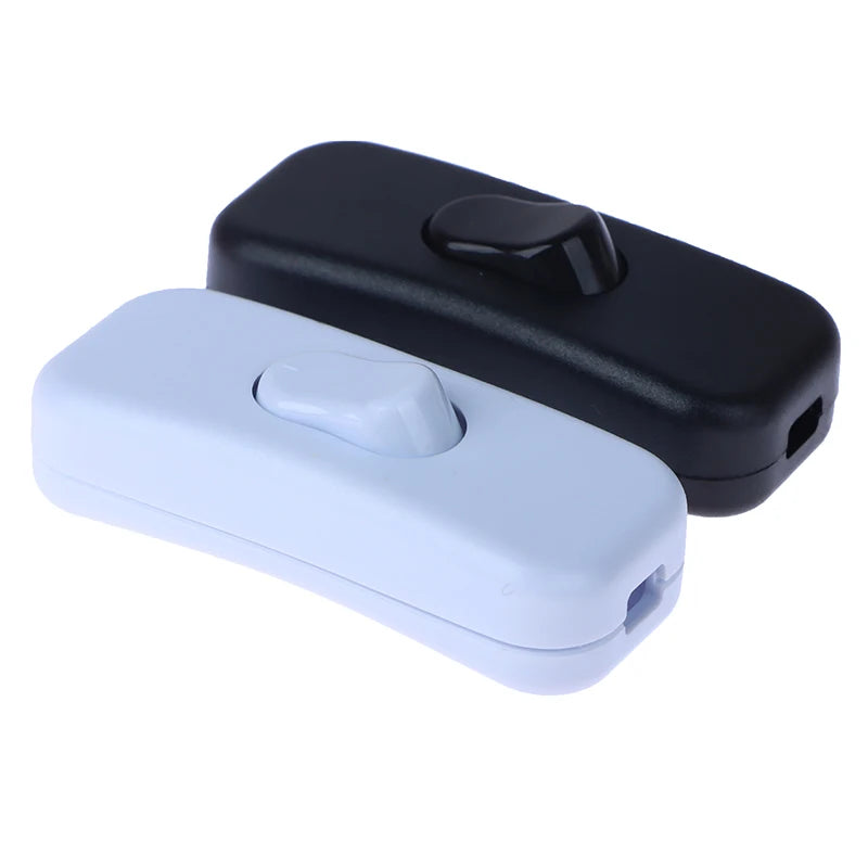 New 1Pc Light Switch AC 250V ON/OFF Table Desk Lamp Cord Toggle Rocker Switches Control For LED Lights Wiring Electric Switch