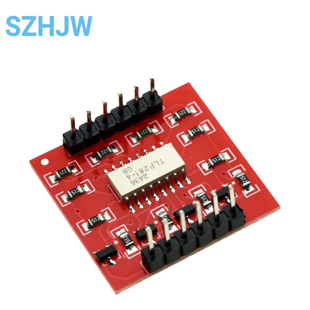 1-10PCS TLP281-4 4-Channel Optocoupler Isolation Module High/Low Level Input for Arduino, Raspberry Pi, Industrial Control