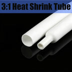 White 3/5M 3:1 Heat Shrink Tube With Glue Diameter 1.6 ~ 19.1mm Dual Wall Polyolefin Insulated Adhesive Lined Shrink Wrap Sleeve