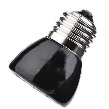 Reptile Ceramic Heat Emitter Mini Black Infrared Lamp 25W/50W/75W/100W For Lizard Snake Bearded Dragon Brooder Chickens Pet