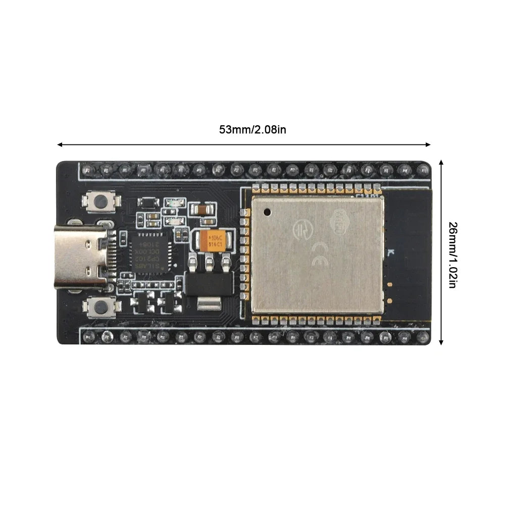 ESP32 Development Board CH340C/CP2102 Dual Core WiFi Bluetooth Module ESP-32 Chip Support LWIP Protocol Freertos for IoT