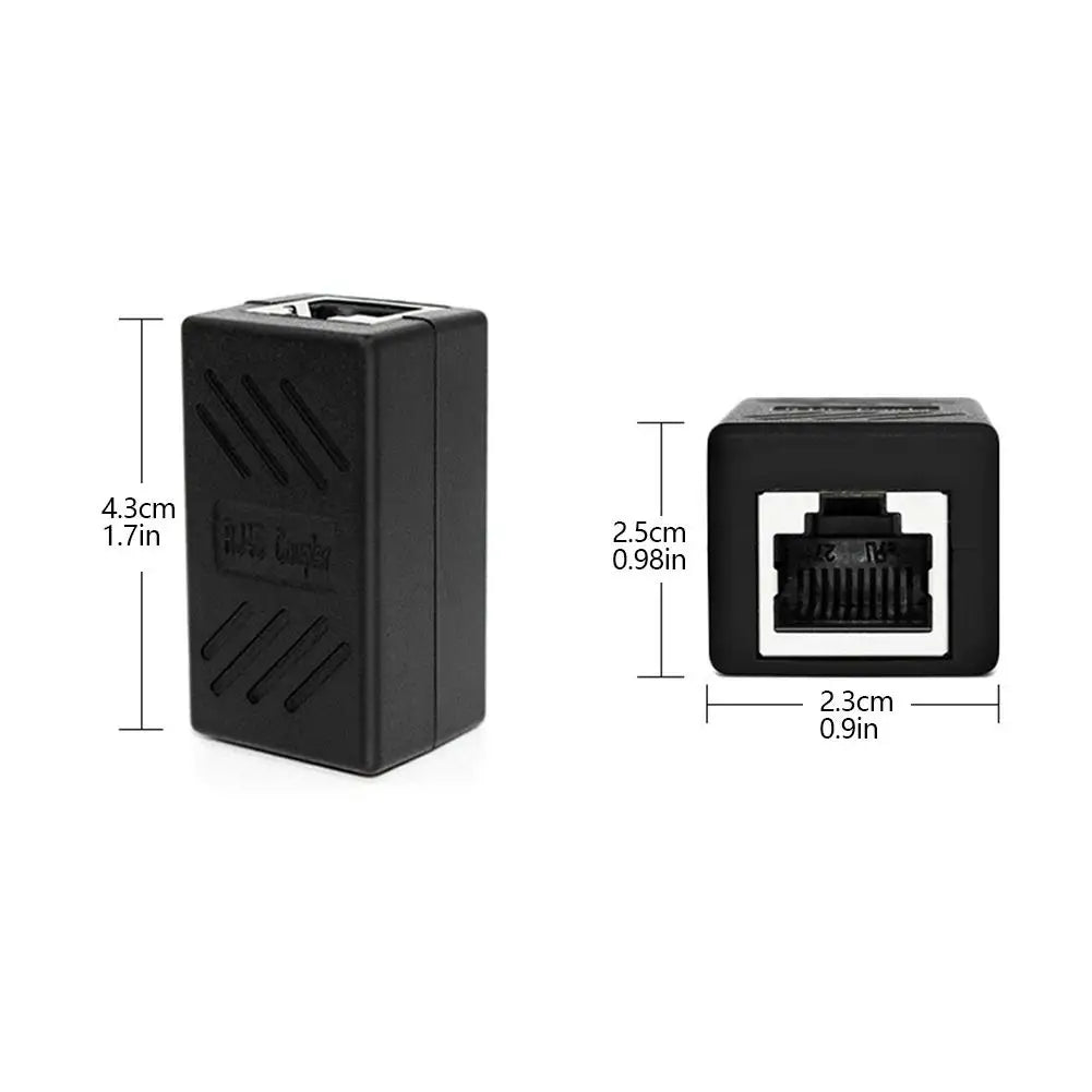 1/5/10/20PCS RJ45 Coupler Ethernet Extender 1000Mbps LAN Connector Cat6/Cat5e Ethernet Cable Extender Adapter Female to Female