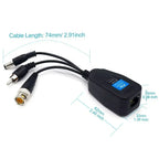 8MP BNC Coaxial Cable 1080p HD CCTV Video Transmission Cable RJ45 Passive BNC Twisted Pair 3-in-1 Security Camera Cable