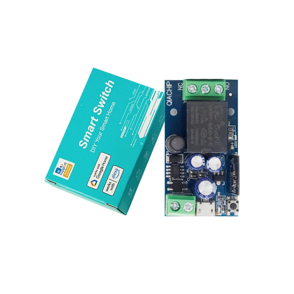 EWelink Smart WiFi Relay Smart Switch DC 5V 12V 24V 48V WirelessRemote Control 1 Way Alexa Googole Home Voice Control