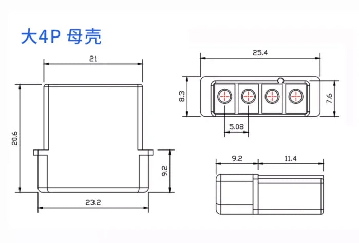 10 Set Molex 5.08mm Connector Large 4 Pin Computer ATX IDE Power Connector Plug Male Female Housing + Male Female Terminal