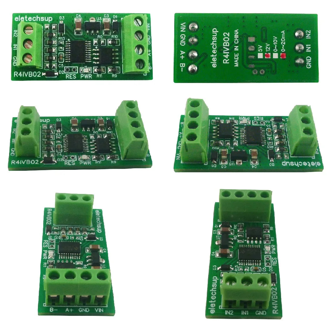 Highly Integrated 2ch ADC with Operational Amplifier Module for 4-20MA & 0-5V RS485 Modbus Applications