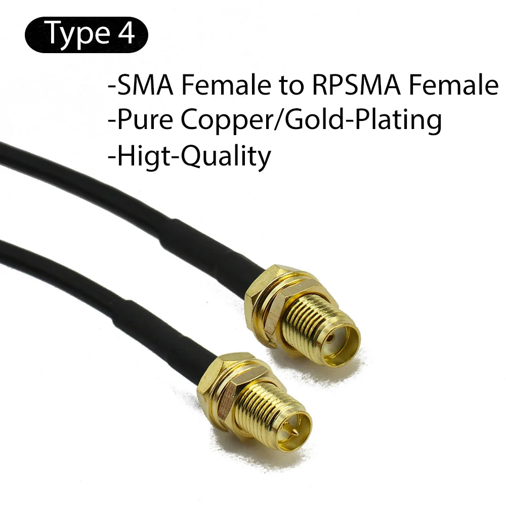 RG174 SMA to SMA Cable Female to Male extension jumper Pigtail Adapter Cable my SMA Antenna cable For WIFI 3G 4G GSM Antenna