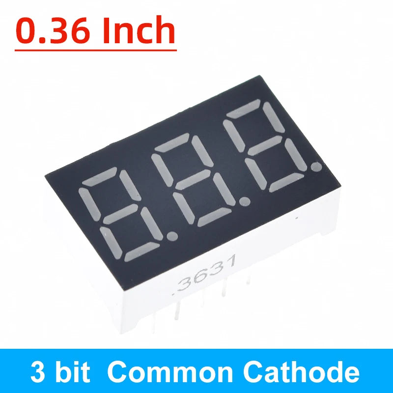 TZT 0.28/0.36/0.4/0.56 inch LED display 7 Segment 1/ 2 / 3 / 4 Bit Digit Tube Red Common Cathode / Anode Digital led 7segment