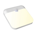 Motion Sensor Led Light Usb Charging Square Lamp for Bedroom Kitchen Stair Hallway Wardrobe Cupboard Lighting