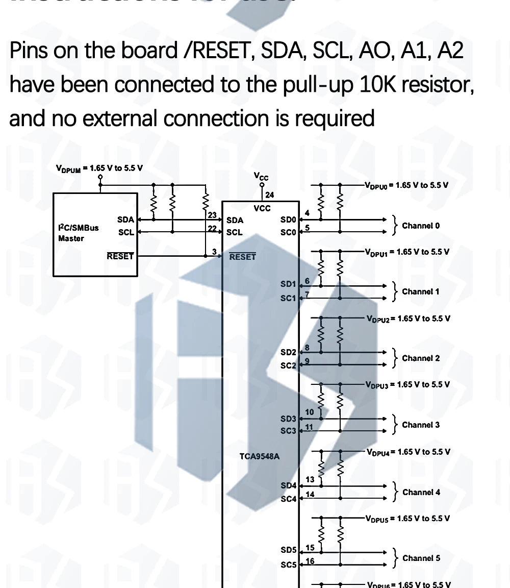 PCA9548 TCA9548A I2C Multiplexer Module – 1-to-8 Channel Expansion Board for IIC Bus (8-Way)