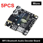 1/5PCS GREATZT DIY Bluetooth Audio Receiver Board Bluetooth 5.0 MP3 Car Audio Board Stereo Music Module 3.7-5V