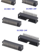 10Pcs Pitch 1.27mm 2.0mm 2.54mm Male Socket Straight IDC Box Headers PCB Connector Double Row DC3 Header DIP 6/10/20/26/34/40Pin
