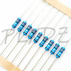 50pcs 1/2W 0.5W metal film resistor 1% 0.1R ~ 10M 10R 100R 470R 1K 2.2K 3.3K 4.7K 10K 33K 47K 100K 1M 10 22 100 220 330 470 ohm