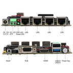 120x120mm Mini ITX X86 PC Motherboard intel Celeron N2830 CPU 4x 2.5G Ethernet HDMI VGA 2xUSB Mini PICE SIM Slot SATA mSATA
