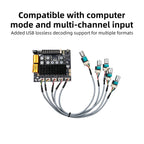 DC12‑24V ZK‑TB22 Audio Amplifier Module 75W+75W+145W+145W 2.2 Channel Bluetooth AUX USB PC Input Treble Bass Adjust