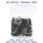 50/100PCS Transistor Kit S8050 S8550 S9011 S9012 S9013 S9014 S9015 S9018 SS8050 NPN Silicon TO92 Transistor Electronic Component