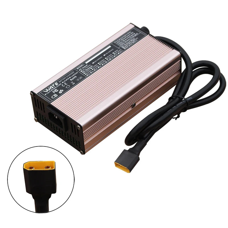 29.4V 20A Charger Smart Aluminum Case Is Suitable For 7S 24V Li-ion Lipo Battery Fast Charger