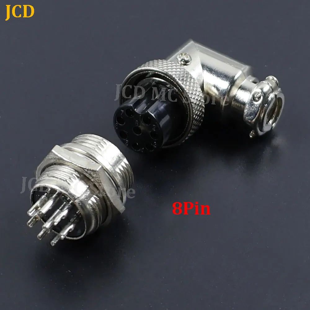 1 Set GX16 90 Degree Right Angle XLR 16mm Elbow 2/3/4/5/6/7/8/9/10 Pin Female Plug Male Chassis Mount Socket Aviation Connector