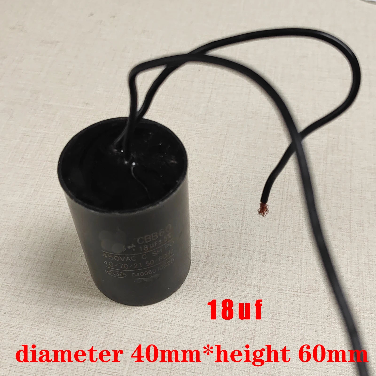 1PCS CBB60 Run Start Capacitors AC 450V 50/60Hz, Motor Running Capacitor for Washing Machine, Cleaning Machine Pump Motor