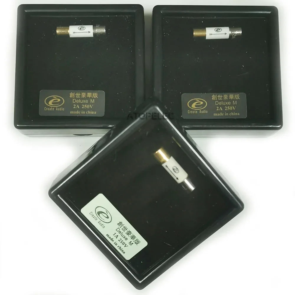 1pc 5x20mm CREATE AUDIO Gold Rhodium Plated Deluxe Luxury Nano Fuse 5mm x 20mm T Slow Blow 0.5A 1A 2A 3A 5A 8A 250V