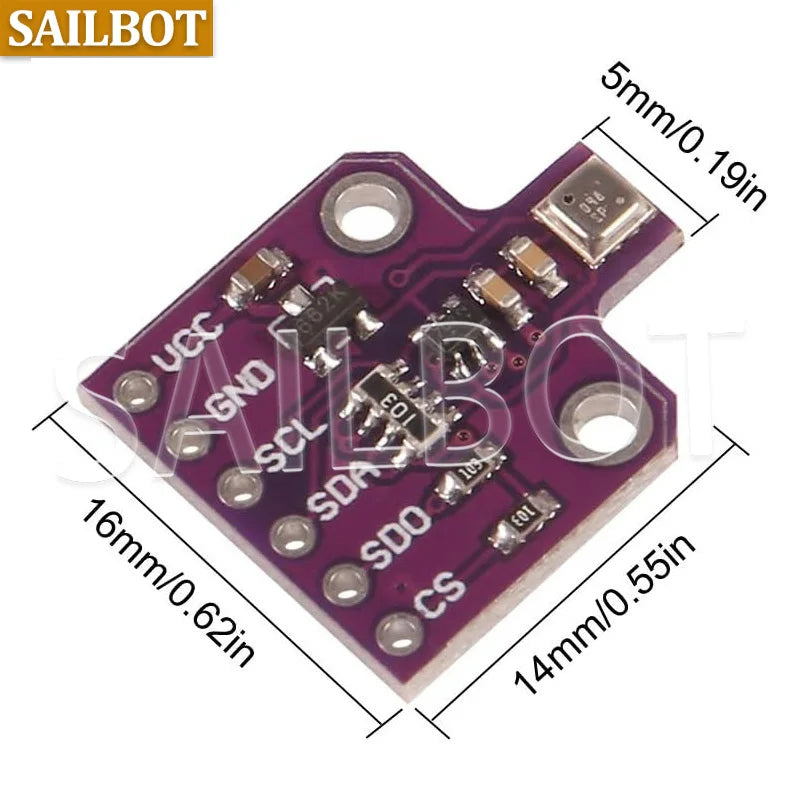 BME680 Temperature and Humidity Temperature Pressure High Altitude Sensor Module Digital 4 in 1 Sensor With Gas High Accuracy