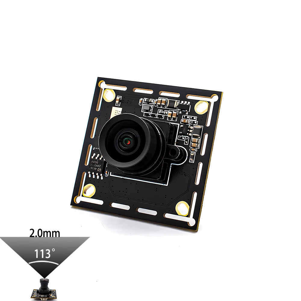 1080P 90FPS Global Shutter USB Camera, High Speed Web Camera with M12 No Distortion Lens, Plug Play for Machine Vision Security