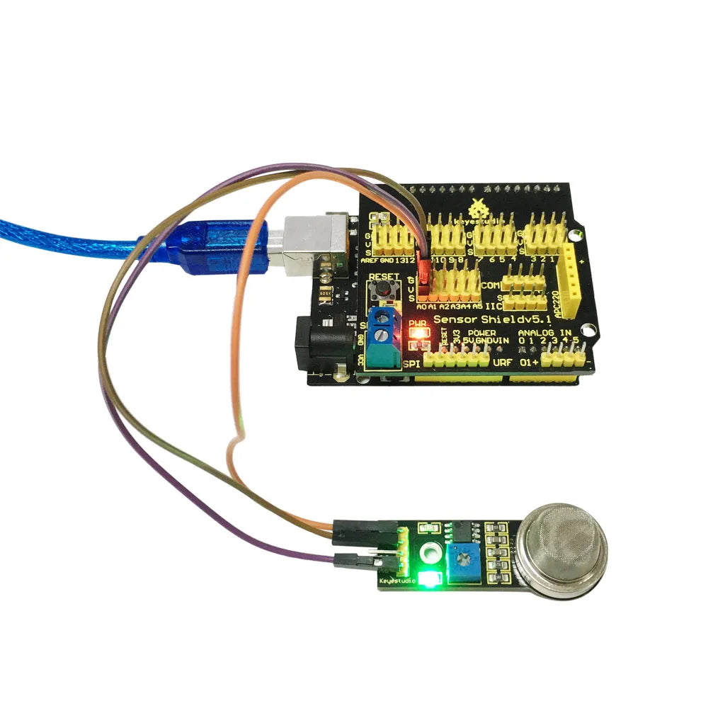 Keyestudio MQ Series Sensor Gas Sensor MQ-2 MQ-3  MQ-5 MQ-135  MQ-6 MQ-8  MQ-7 Module  for Arduino Sensor DIY Electronic Projec