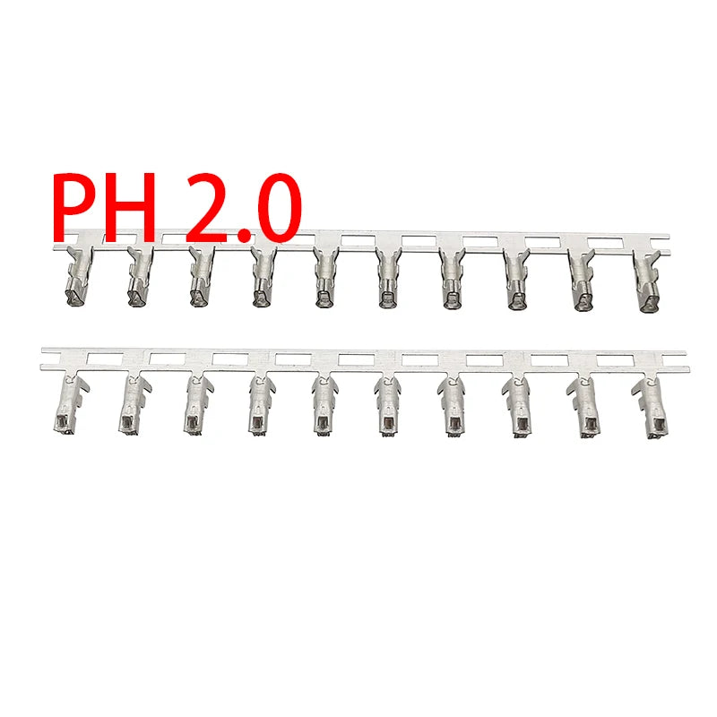 100Pcs PH 2.0 / XH 2.54 / SM 2.54 / VH 3.96 Male Female Connector Housing Terminal For Wire Crimp