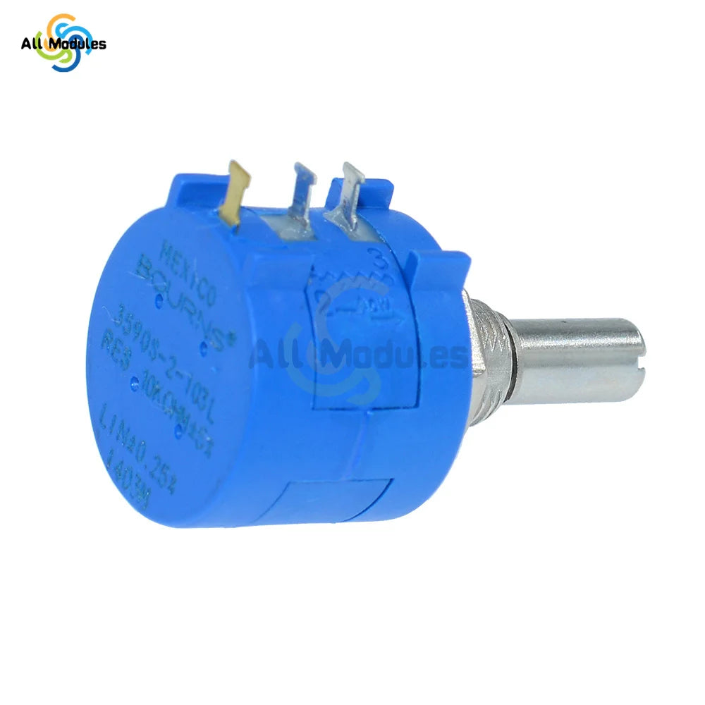 3590S Multiturn Potentiometer 500 1K 2K 5K 10K 20K 50K 100K Ohm Wirewound Potentiometer Adjustable Resistor 3590 102 202 502 103