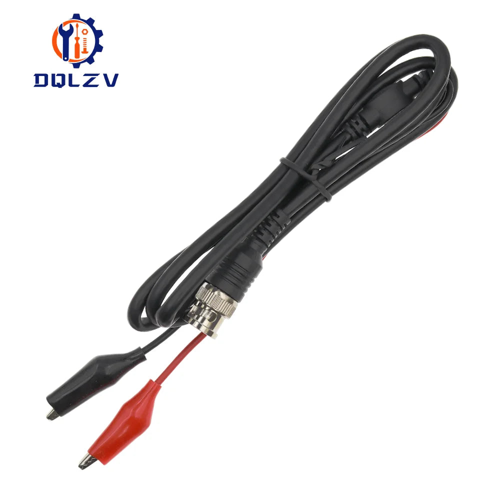 1M BNC Q9 to Dual Alligator Clip Oscilloscope Test Probe Leads 4MM Banana Plug Cables Connector Dual Tester Tools for