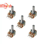 WH148 20MM 6Pin Potentiometer with Nuts and Washers Kit 1K 2K 5K 10K 20K 50K 100K 250K 1M Variable Rotary Carbon Film Resistor