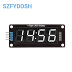 0.56" TM1637 4-Digit 7-Segment LED Display Module For Arduino – Red, Blue, Green, Yellow, White Clock Tube