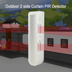 2pc Outside Inside Use Wired Curtain PIR Motion Sensor with Dip Switches Pet Immune 25KG Built-in Buzzer 70dB 24M Detection