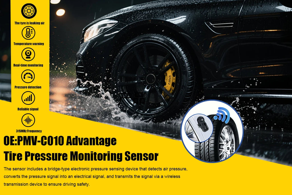 4PCS 315MHz Tire Pressure Monitoring Sensor TPMS PMV-C010 For Toyota Yaris Camry Corolla Lexus NX RX Compatible With 4260706020