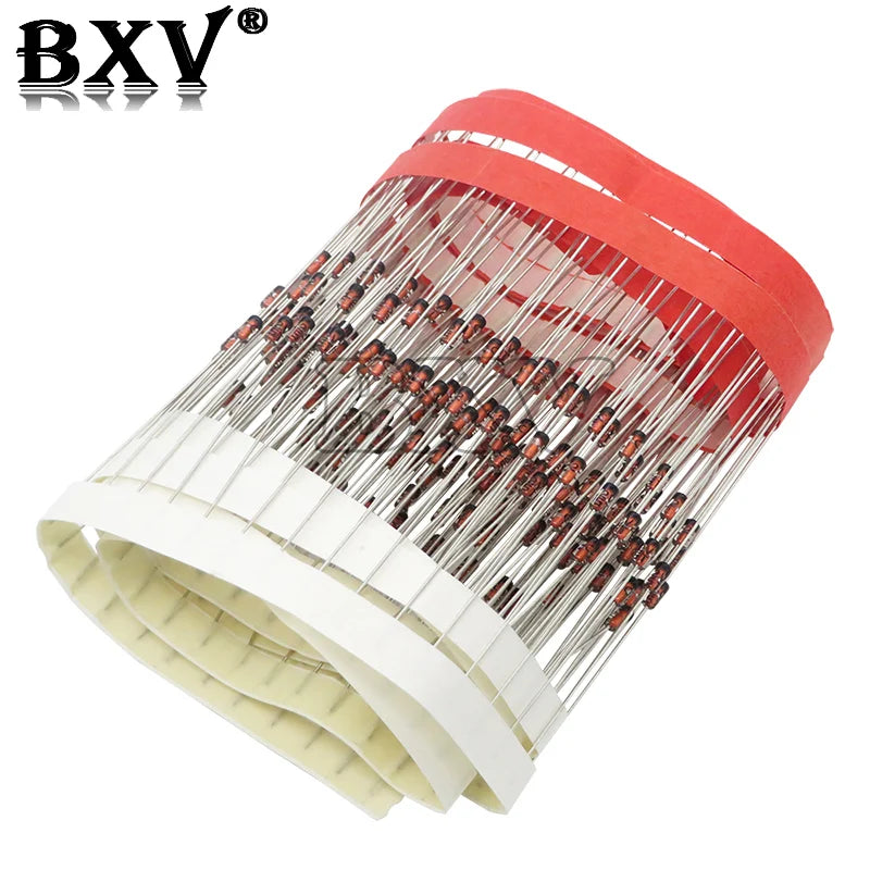 100PCS 1W Zener Diode DO-41 3V 3V3 3V6 3V9 4V3 4V7 5V1 5V6 6V2 6V8 7V5 9V1 10V 47V 51V 75V 1N4733A 1N4742A 1N4728A 1N4761 1N4756