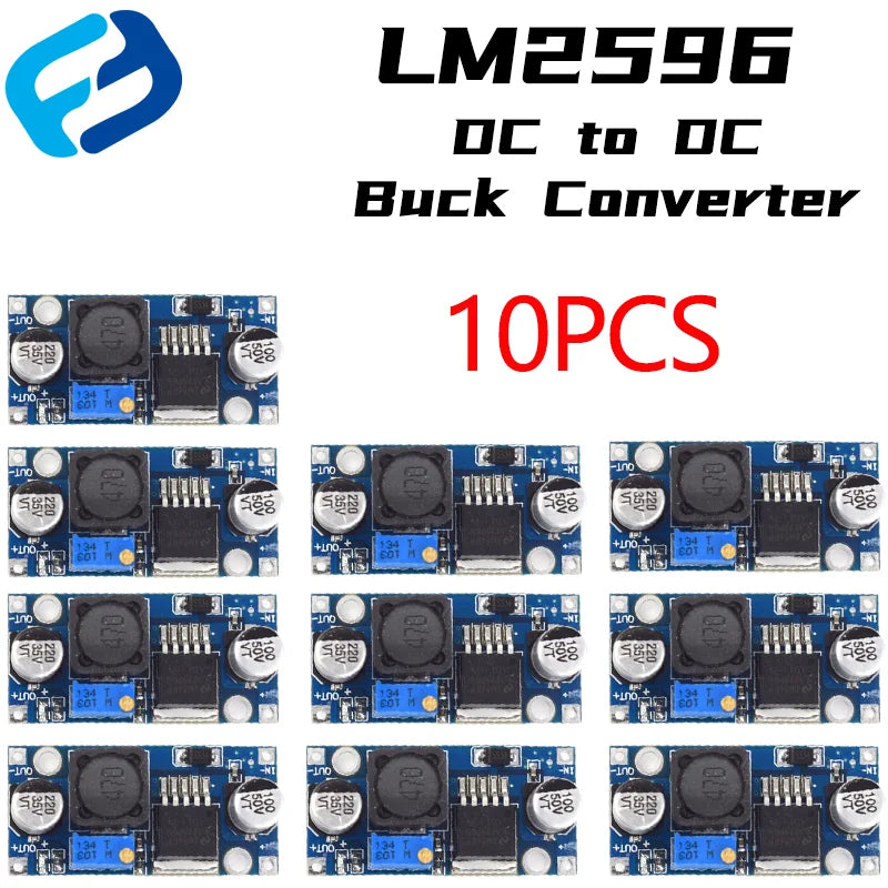 Adjustable Output LM2596S Step Down Module DC to DC Buck Converter Voltage Regulator Conversion Power Supply Module LM2596